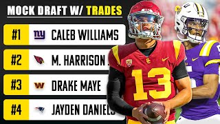 2024 NFL Mock Draft with Trades [upl. by Ener]