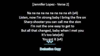 Jennifer Lopez Ft Lil Wayne  Im Into You  Lyrics Original Version [upl. by Idnis]