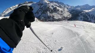 Skiing Val DIsere Le Face de Bellevarde [upl. by Nahsin502]