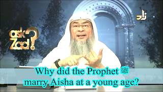 Why did Prophet salla Allahu alaihi wa sallam marry Ayesha at such a young age  Assim al hakeem [upl. by Ave]