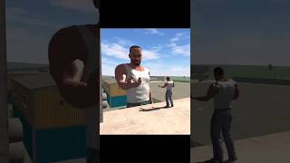 Gaint Franklin fight Slender man India bike game 3 d indiabikedriving3d shorts [upl. by Alage]