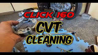 Click 160 2024  CVT Cleaning DIY [upl. by Carnes152]