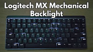 Logitech MX Mechanical keyboard backlight effect demonstration [upl. by Hardej]