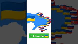 Ukraine war map Russia and North Korea vs Ukraine war now（My idea）🇷🇺🇰🇵 vs 🇺🇦 [upl. by Kcirdnekel]