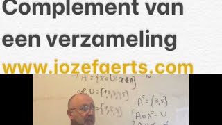 2468 Complement van een verzameling [upl. by Althee821]