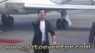 Chayanne a su llegada a Puerto Rico quot8 de Febrero de 2011quot [upl. by Yorel483]