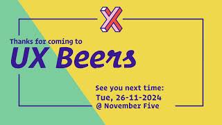 UX Beers  October  iO [upl. by Croteau]