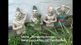 Meine quotTerrakotta Armeequot Serienproduktion von Figuren mit Formkernen [upl. by Denman]