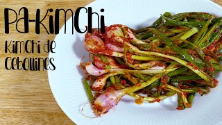 Esta es mi receta de Kimchi de cebollines 파김치PaKimchi [upl. by Enelrahs]