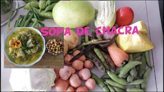 SOPA DE CHACRA CON SU CANCHA  COMIDA PERUANA RECETAS DE COMIDA SALUDABLE Y NUTRITIVA [upl. by Nihs538]