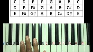 Major scales for keyboard [upl. by Nylirret47]