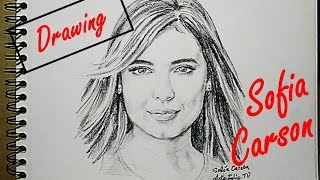 Dibujar a Sofia Carson [upl. by Esinej]