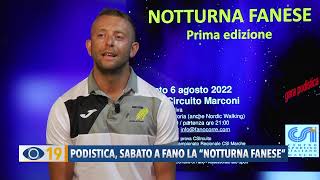 Podistica sabato a Fano la quotNotturna fanesequot [upl. by Ayekin]