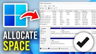 How To Allocate Unallocated Space In Windows 11 amp 10  Full Guide [upl. by Rivalee]