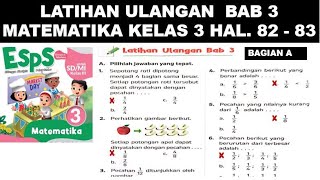 Latihan Ulangan Bab 3 Matematika Kelas 3 Halaman 82  83 [upl. by Nac141]