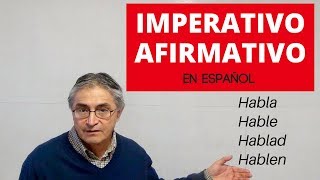 El imperativo afirmativo en español [upl. by Ariella476]