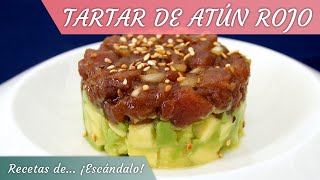 TARTAR DE ATÚN ROJO y aguacate delicioso y muy fácil [upl. by Ancalin111]