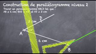 Parallélogramme comment le construire précisément  5eme [upl. by Wells404]