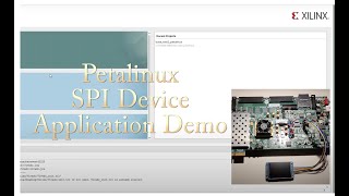 PetaLinux SPI Device Control LCD Panel  Project Demo [upl. by Akinehs]