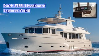 BRAND NEW DutchBuilt STEEL Liveboard Explorer Yacht  MY Felis [upl. by Novihs]