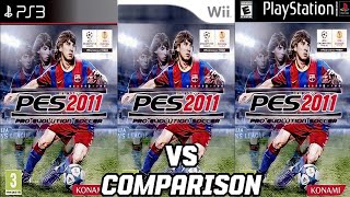 PES 2011 PS3 Vs Nintendo Wii Vs PS1 [upl. by Lissy]