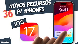 36 Novas Funções e Mudanças Incríveis do iOS 17 p seu iPhone [upl. by Akinna]