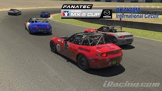 iRacing  Mazda MX5  Advanced Cup Series  Okayama International Circuit 🇯🇵 [upl. by Uke]