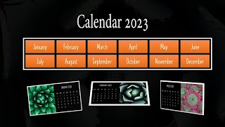 Quickly create a calendar in PowerPoint 2021 [upl. by Cantone890]