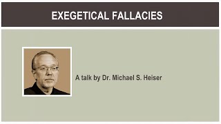 EXEGETICAL FALLACIES  A talk by Dr Michael S Heiser [upl. by Faina]