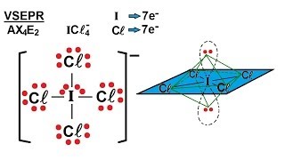 Chemistry  Molecular Structure 115 of 45 Basic Shapes  Predict the Shape of ICl4 [upl. by Ayotnahs438]