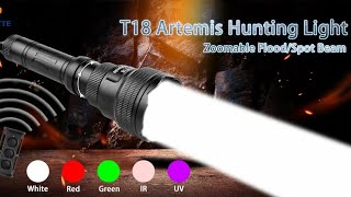 Brinyte Artemis T18 Hunting Torch Review [upl. by Eekram]