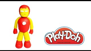 IRON MAN Play Doh  How To Make Iron Man With PLAY DOH  Song For Kids [upl. by Nonie]