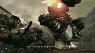 Gears of War PC  Brumak Fight [upl. by Thistle157]