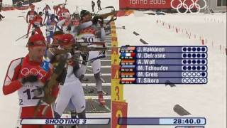 Biathlon  Mens 15Km Mass Start  Turin 2006 Winter Olympic Games [upl. by Matland596]