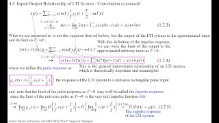 InputOutput Relationship of LTI System  Convolution [upl. by Alurd]