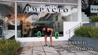 BARBELL PENDLAY ROW  IMPACT PERFORMANCE [upl. by Annej]