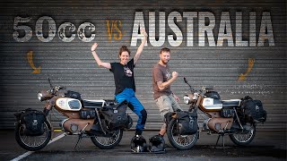 Motorcycling Australias most iconic Outback Tracks on 50cc vintage bikes  S01E01 [upl. by Missi]