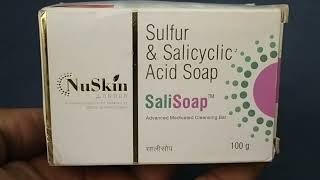 SaliSaop  Sulfur and Salicylic Acid Soap  Soli Soap Uses benefits Precautions Review in hindi [upl. by Eryt]