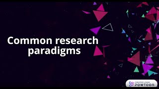 Common research paradigms [upl. by Biancha]