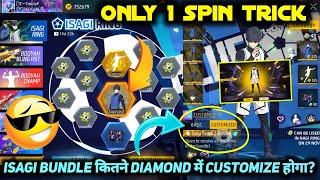 ISAGI RING EVENT 1 SPIN TRICK ME KITNA DIAMOND LAGEGA ISAGI TEAM Z WHITE BUNDLE KITNE MEIN NIKALEGA [upl. by Garap]