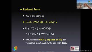 Applied Spatial Regression Analysis  Lecture Spatial Regression Specifications [upl. by Janet]