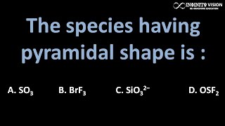 The species having pyramidal shape is [upl. by Germana801]