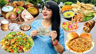 Living on Rs 1000 for 24 Hours Challenge  Vadodara Food Challenge [upl. by Afatsuom188]