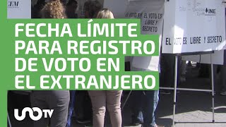 ¡No te quedes fuera 20 de febrero límite de registro para voto en extranjero [upl. by Atiniv]