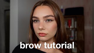 how to perfectly SHAPE TINT amp FILL your eyebrows at home [upl. by Browne219]