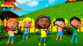 Kids Kindergarten Songs Playlist  Sing amp Dance Along With Little Action Kids [upl. by Landmeier519]