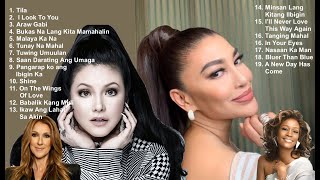 Love SongsOPM Divas Regine Velasquez and Lani Misalucha with selected tracks of Whitney and Celine [upl. by Onitsoga]