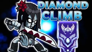 Hattori to Diamond S3  Sword and Spear Brawlhalla Gameplay [upl. by Nimrak94]