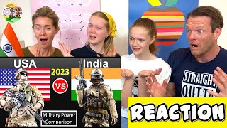 INDIA vs USA MILITARY POWER COMPARISON REACTION  BigAReact [upl. by Atcliffe]