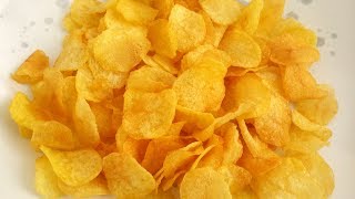 Potato Wafers  Crispy Potato Chips  Quick and Easy Aloo Chips Recipe  Aliza In The Kitchen [upl. by Einnej]